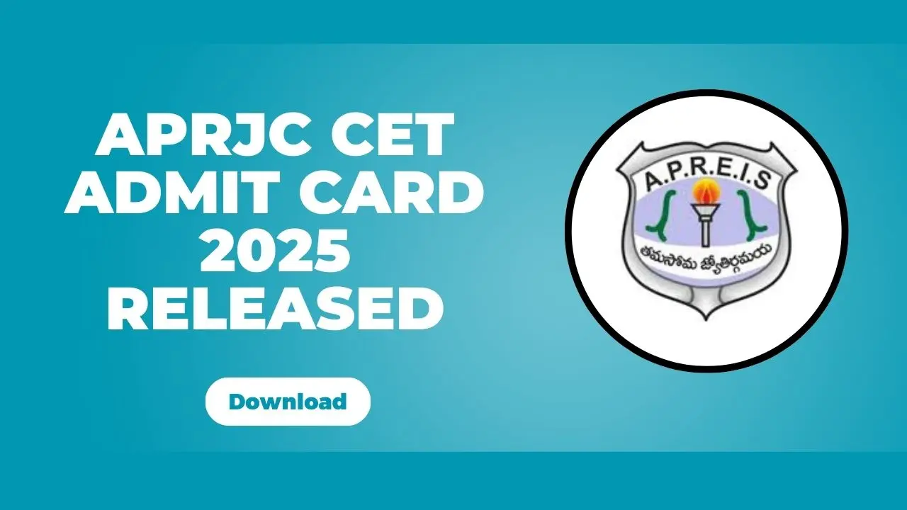 APRJC CET Hall Ticket Download 2025