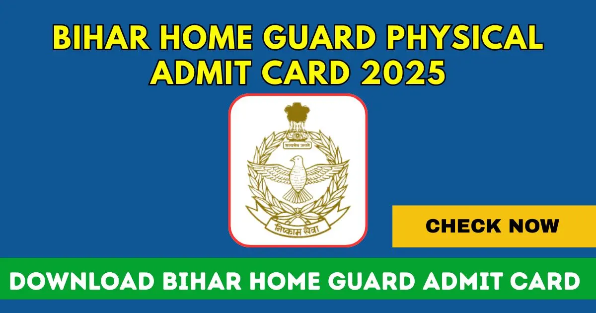 Download Bihar Home Guard Admit card
