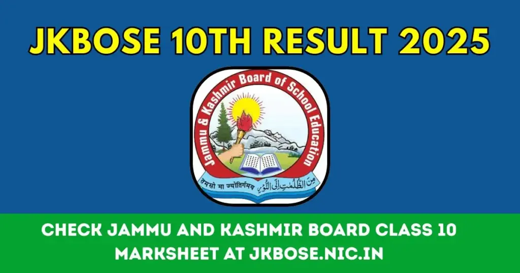 Jammu and Kashmir Board 10 Class Result 2025
