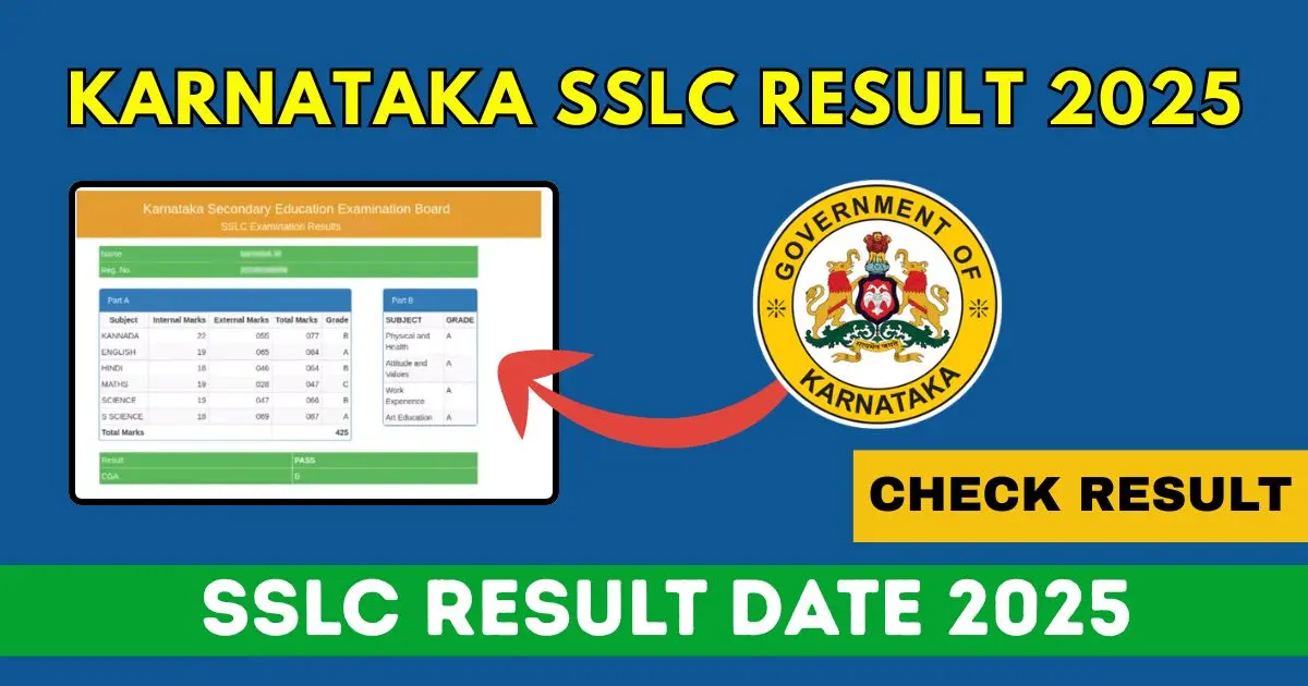 Karnataka SSLC Result 2025 Date