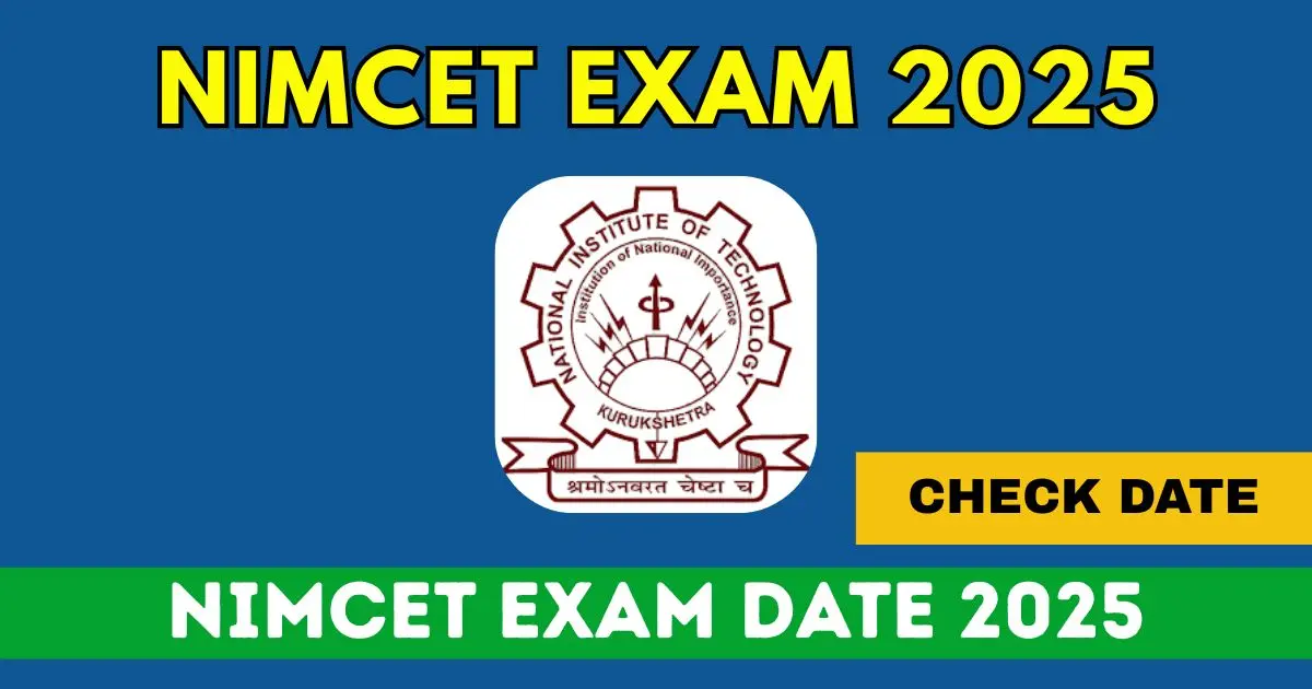 NIMCET Exam Date 2025