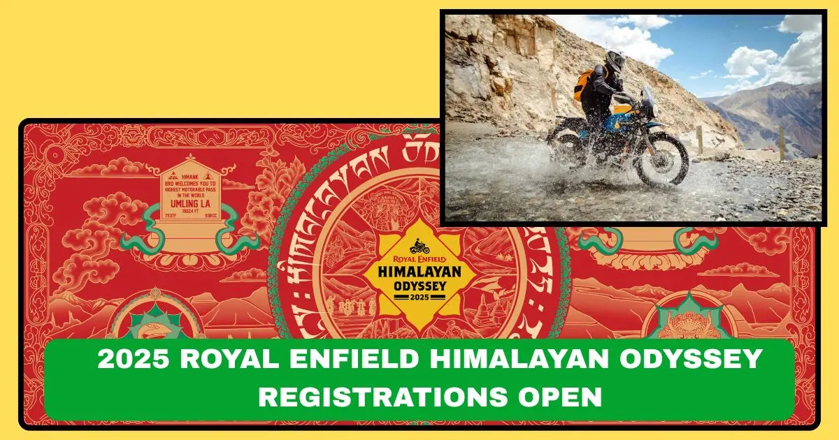 2025 Royal Enfield Himalayan Odyssey registrations open