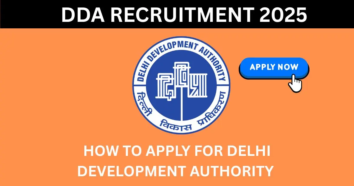 DDA Recruitment 2025 Notification OUT: Apply for 1,383 Vacancies